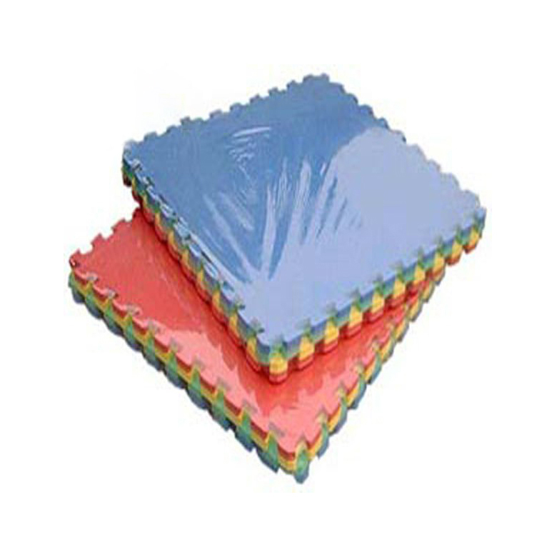 Non toxic non slip Foam puzzle interlocking pattern play mats multi color safe play EVA mat for kids