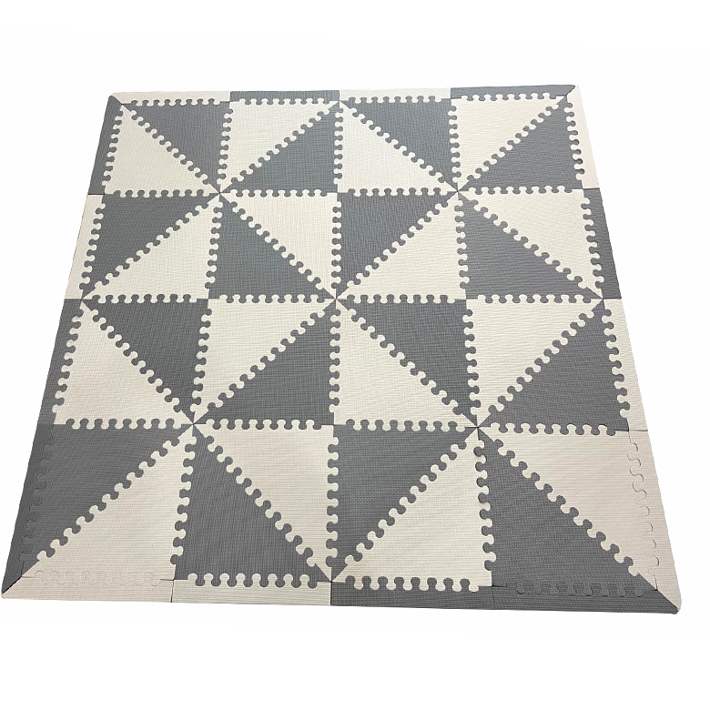factory direct custom logo triangle thick  anti slip interlocking puzzle non toxic eco-friendly soft  eva foam floor mat