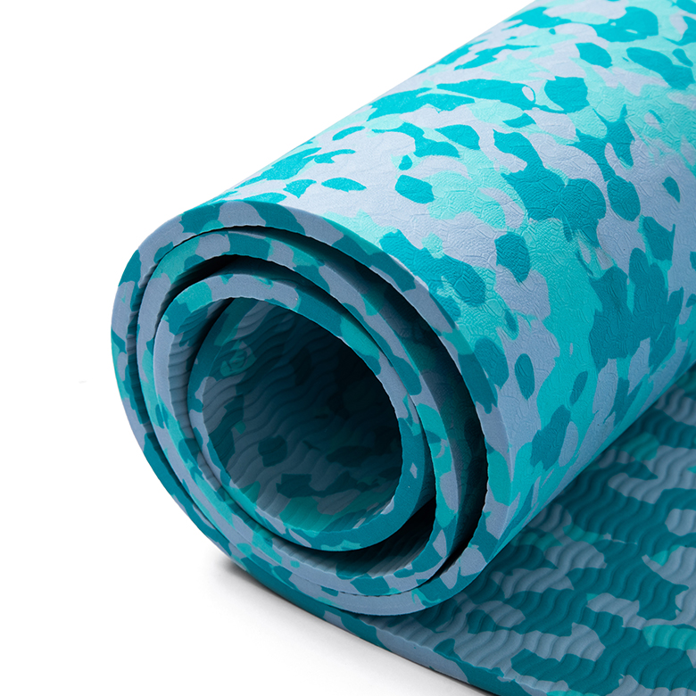 custom print odorless lightweight extra large size eco friendly camouflage camo EVA yoga mat thick 30mm