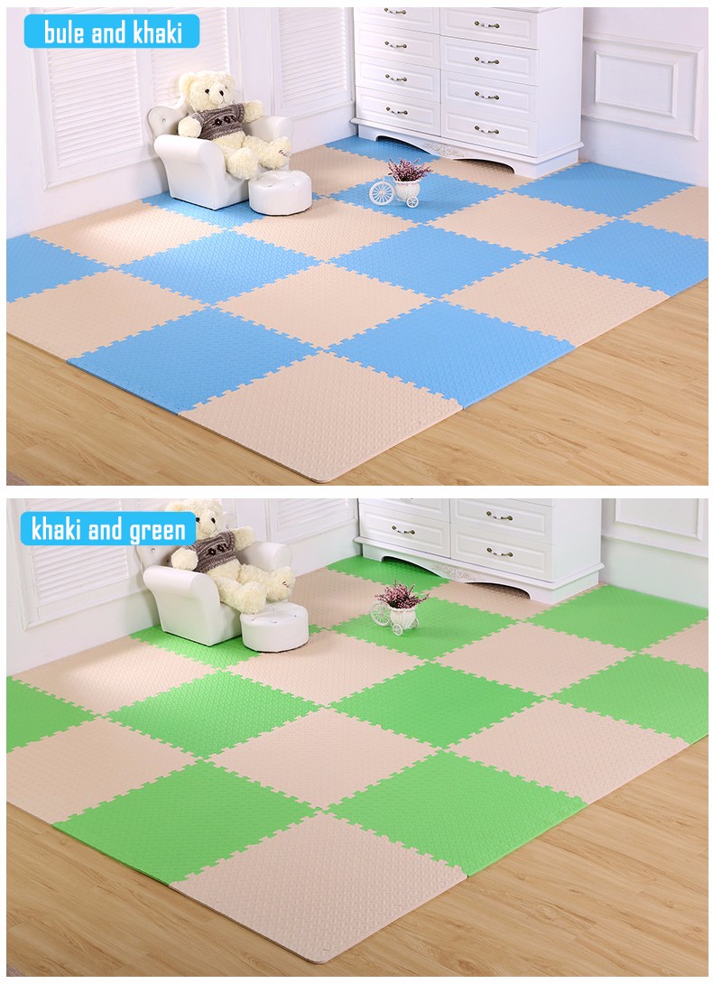 china factory direct Non toxic non slip Foam Play Mats multi color safe play EVA mat for kids