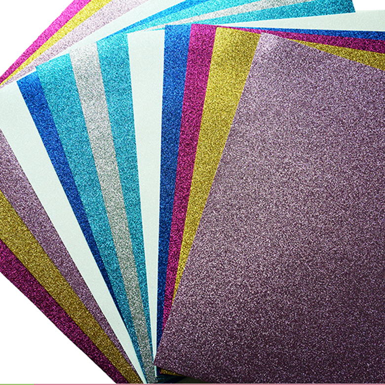 A4 Glitter Foam Sheets, Cuttable Craft Foam Sheet 20 Sheets 2mm Thickness  for DIY Crafts