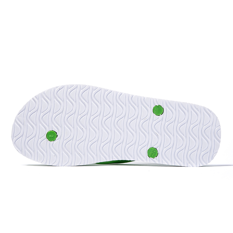 2020 new design Cheap eva green color print grids mens bathroom massage slippers