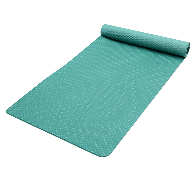 2020 Wholesale eco-friendly antiskid tpe double sided yoga mat with custom logo