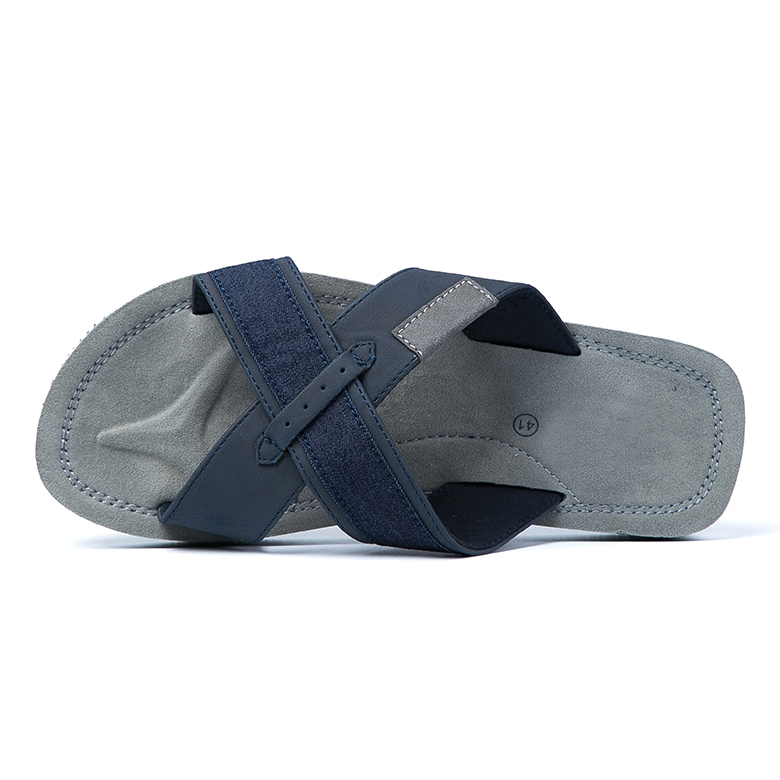 Customized new design high quality flat strap summer eva slipper for man