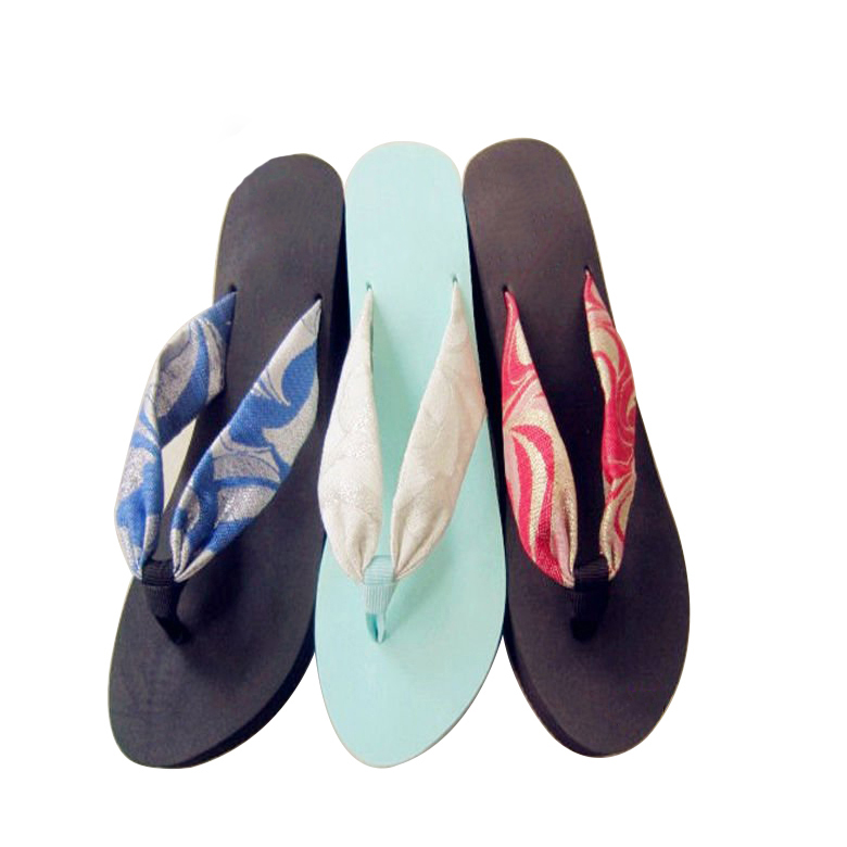 Fashion high heel EVA slipper thick sole flip flops for women