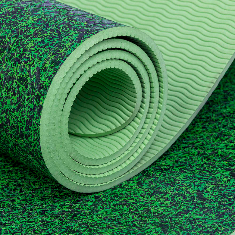 Esay clean tpe yoga mat 7mm Soft fitness odourless custom transfer printing new pattern exercise 100% tpe body fit yoga mat