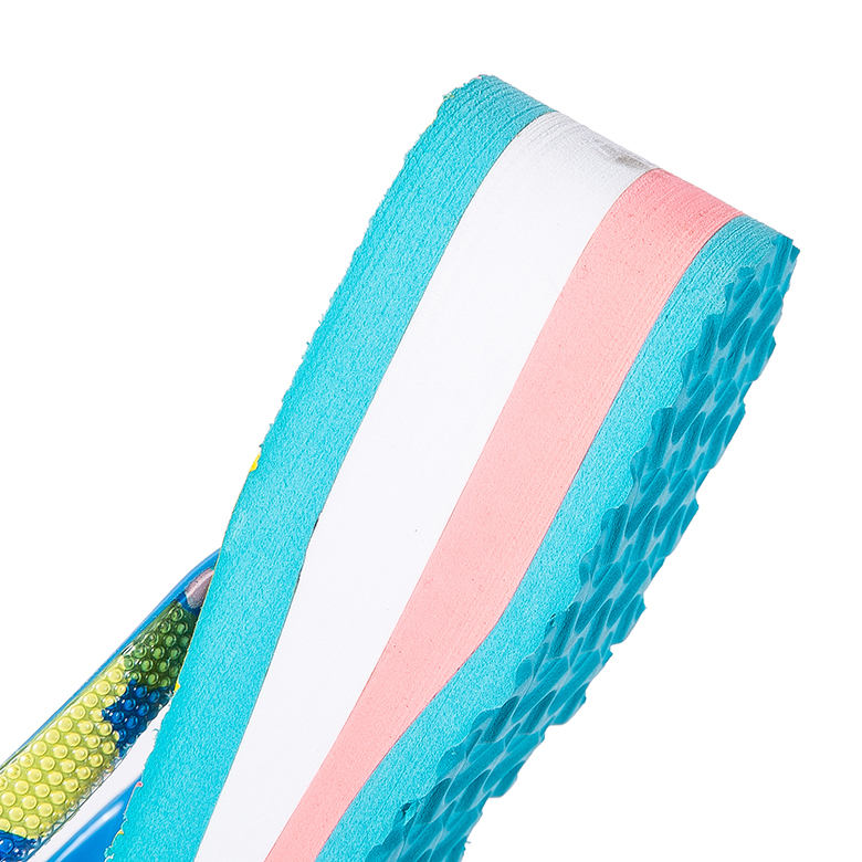 Top seller latest design printed high heel waterproof summer eva foam flip flop sandal