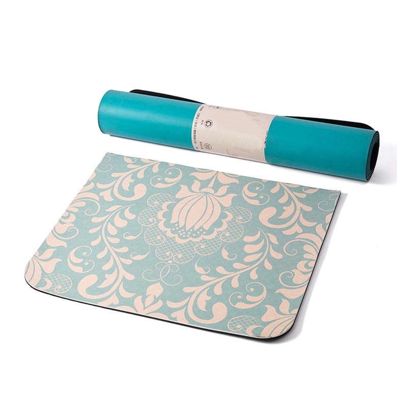 OEM multi color anti fatigue private label water lily tpe grip yoga mat for hot yoga bikram ashtanga sweaty workouts