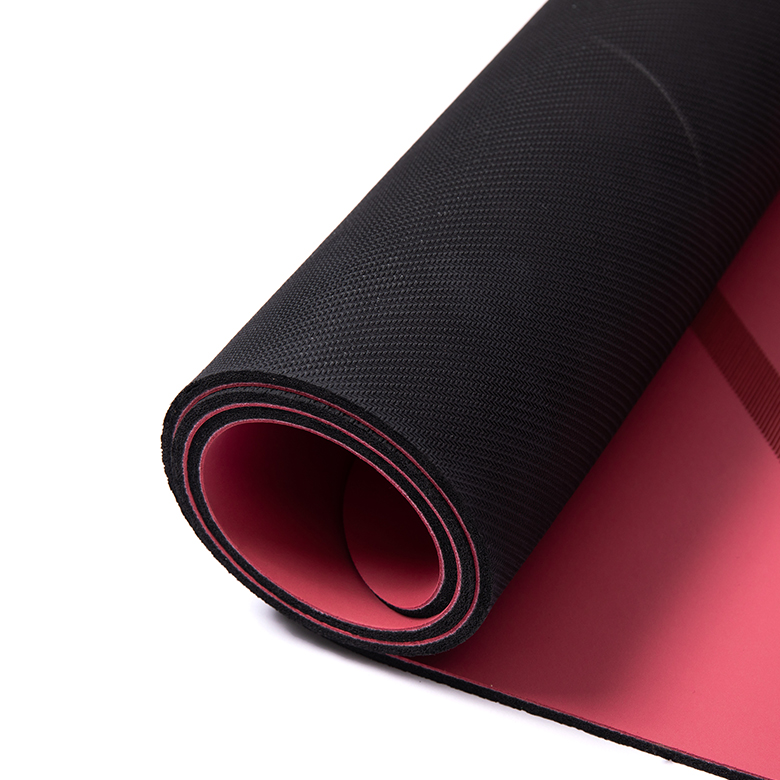 factory manufacturer price double layer cheap custom print organic two  double layer eco friendly pu yoga mat